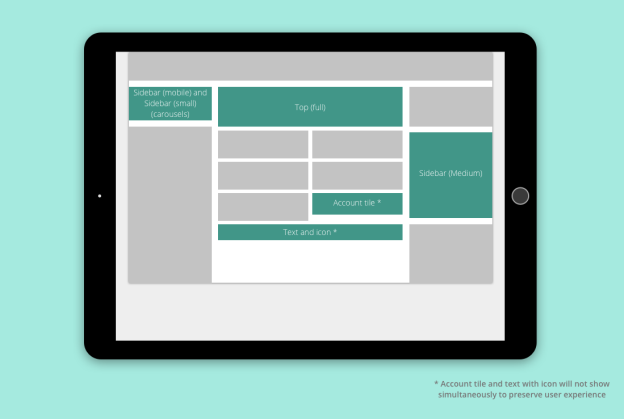 Tablet app with native menu
